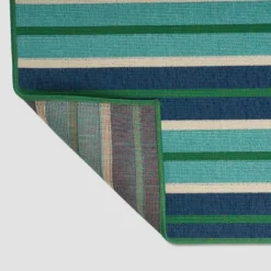 5' X 8' Ellis Geometric Outdoor Rug Blue/Green - Christopher Knight Home -Christopher Knight Home GUEST 62ab2ee1 77af 4dae b4b7 bab8c6de9685
