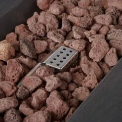 Custer Outdoor Rectangular Fire Pit - Gray - Christopher Knight Home -Christopher Knight Home GUEST 630355ee 4408 4bf6 9631 b1d87c329c84