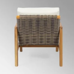 Nova 2pk Acacia Wood Club Chairs - Teak/Gray/Beige - Christopher Knight Home -Christopher Knight Home GUEST 631936b6 99fd 49ab 8660 e7db4852efba