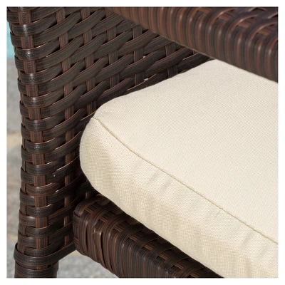 Corsica 3pc All-Weather Wicker Patio Chair Set - Brown - Christopher Knight Home 2 Corsica 3pc All-Weather Wicker Patio Chair Set - Brown - Christopher Knight Home - Image 2