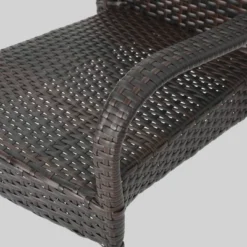 Grant 5pc Wicker Patio Dining Set- Brown - Christopher Knight Home -Christopher Knight Home GUEST 6681a707 e03d 4f2c 80b0 4a133383029e 1