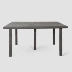 Chadney 9pc Wicker Dining Set - Brown/Cream - Christopher Knight Home -Christopher Knight Home GUEST 68bd9b46 783a 4781 bad7 58ec390eae21