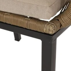 Russel 3pc Outdoor Wicker 2 Seater Chat Set - Light Brown/Beige - Christopher Knight Home -Christopher Knight Home GUEST 68c68f66 e3d7 4382 9e05 465620186bce 1