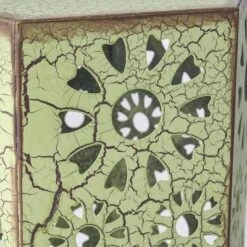 Eliana 14" Sunburst Outdoor Patio Iron Side Table - Crackle Teal - Christopher Knight Home -Christopher Knight Home GUEST 68d917ce 878e 4b75 8daa be47ae8afecf 1