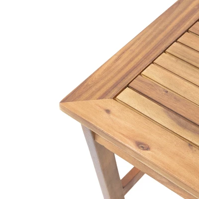 Panama 8pc Acacia Wood Chat Set With Coffee Table - Teak/Dark Gray - Christopher Knight Home 8 Panama 8pc Acacia Wood Chat Set With Coffee Table - Teak/Dark Gray - Christopher Knight Home - Image 8