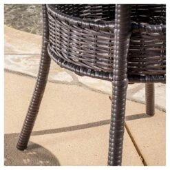 Littleton 3-Piece Wicker Patio Bistro Seating Set - Brown - Christopher Knight Home -Christopher Knight Home GUEST 6af7e9d7 3ca4 4d21 9755 13f69129c6aa