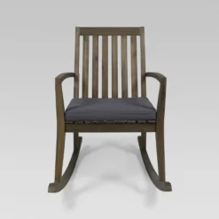 Montrose Acacia Wood Patio Rocking Chair Gray - Christopher Knight Home -Christopher Knight Home GUEST 6b1fff7e 8124 493e 9f72 5cebd3fe1db3