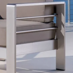 Cape Coral 2pk Aluminum Patio Club Chair - Khaki - Christopher Knight Home 7 Cape Coral 2pk Aluminum Patio Club Chair - Khaki - Christopher Knight Home -Christopher Knight Home GUEST 6c42c436 cc6f 42df 89a9 7903505b1470