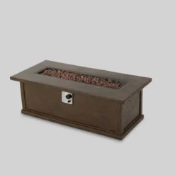 Cape Coral 4pc Metal Conversation And Gas Fire Table Set - Khaki/Brown/Black - Christopher Knight Home -Christopher Knight Home GUEST 6c482c63 73d9 451a afe1 e09fafa25e4b