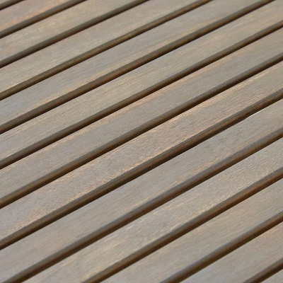 2pc Grenada Acacia Wood Patio Chat Set Gray - Christopher Knight Home 5 2pc Grenada Acacia Wood Patio Chat Set Gray - Christopher Knight Home - Image 5