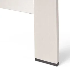 Cape Coral 5pc Outdoor 4 Seater Aluminum Chat Set With Fire Pit - Silver/Khaki - Christopher Knight Home -Christopher Knight Home GUEST 6e192f19 729d 4157 be0e fc3036c2a0c7