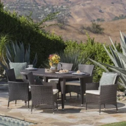 Vincent 7pc Wicker Patio Dining Set - Christopher Knight Home 13 Vincent 7pc Wicker Patio Dining Set - Christopher Knight Home -Christopher Knight Home GUEST 70c6997d 8df9 487c 8676 d11e35cbfdf4