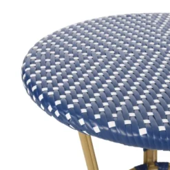 Paul 3pc Outdoor Aluminum French Bistro Set - Dark Teal/White/Bamboo - Christopher Knight Home -Christopher Knight Home GUEST 7119fefd ab69 41bf 8526 d34be99036de