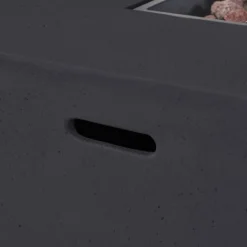 Cape Coral 3pc Aluminum And Rectangular MGO Fire Table Set - Gray - Christopher Knight Home -Christopher Knight Home GUEST 7404b8ed 1e2e 47ac b8a7 208022dba758