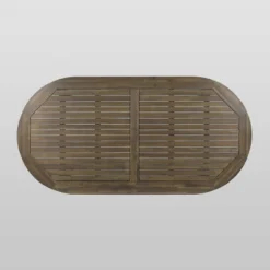 Pines 7pc Acacia Oval Wood Dining Set - Gray/Dark Gray - Christopher Knight Home -Christopher Knight Home GUEST 747c91d6 ac20 4935 bfd4 2e6f6734ad4d