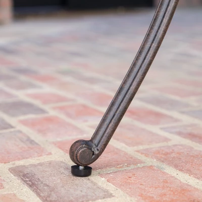 Alfresco Round Cast Aluminum Patio Bar Table - Bronze - Christopher Knight Home 4 Alfresco Round Cast Aluminum Patio Bar Table - Bronze - Christopher Knight Home - Image 4