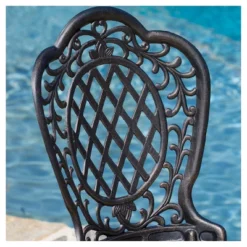 Cole 3pc Cast Aluminum Patio Bistro Set - Bronze - Christopher Knight Home -Christopher Knight Home GUEST 7660990d 659e 4373 9537 ac1cee29f257