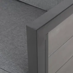 Jax 2pc Faux Wood Loveseat Set - Gray - Christopher Knight Home -Christopher Knight Home GUEST 7676b0d8 d125 4073 96f1 62ca4686ecfe