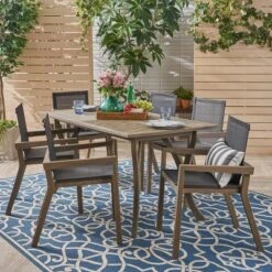 O'Shanter 7pc Acacia Dining Set - Christopher Knight Home -Christopher Knight Home GUEST 77831d5a 913e 46b7 8204 aa8f2e018e70