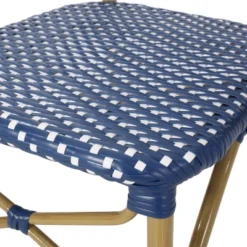 Paul 3pc Outdoor Aluminum French Bistro Set - Dark Teal/White/Bamboo - Christopher Knight Home -Christopher Knight Home GUEST 77f3a270 9e07 436f 9b61 78727465e323