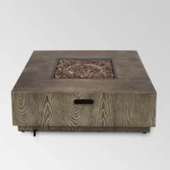 Wellington 40" Square Iron Gas Fire Pit With Tank Holder - Brown - Christopher Knight Home 20 Wellington 40" Square Iron Gas Fire Pit With Tank Holder - Brown - Christopher Knight Home -Christopher Knight Home GUEST 7e5e46c5 c71e 4e0e b93e 62797d0df9a2