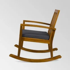 Montrose 2pk Acacia Wood Patio Rocking Chair Teak - Christopher Knight Home -Christopher Knight Home GUEST 7ebb8375 4692 421c 86ff e420cf71b251