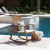 Cayo Acacia Wood Outdoor Patio Rocking Chair - Christopher Knight Home