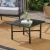 Vienne Aluminum Accent Table - Matte Black - Christopher Knight Home
