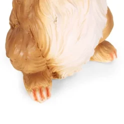 24" Concrete Hogeland Outdoor Rabbit Garden Statue - White And Brown - Christopher Knight Home -Christopher Knight Home GUEST 80a7833d a29b 4fe5 b394 5dda76aabd95