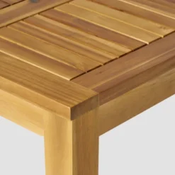 2pc Hampton Wood And Wicker Patio Loveseat And Coffee Table Set Gray - Christopher Knight Home -Christopher Knight Home GUEST 81410a61 ddc4 41a8 8638 6664c63f78a5