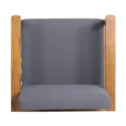 Magnolia 2pc Patio Acacia Wood Club Chairs - Teak/Dark Gray - Christopher Knight Home -Christopher Knight Home GUEST 8143bbd8 f5b5 43e0 b8de 2b4a695477c9