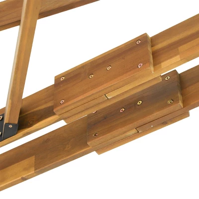 Dilan Outdoor Acacia Wood Triangle Pergola - Teak/Black - Christopher Knight Home 4 Dilan Outdoor Acacia Wood Triangle Pergola - Teak/Black - Christopher Knight Home - Image 4