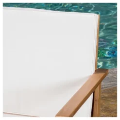 Luciano 4pc Acacia Wood Patio Chat Set With Cushions - Brown Patina - Christopher Knight Home -Christopher Knight Home GUEST 834453bd 564f 4743 906b b02b7927fcaf