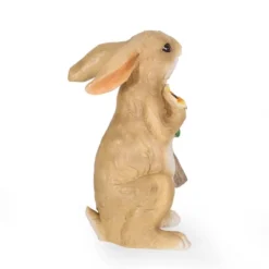 28.25" Concrete Silverbow Outdoor Rabbit Garden Statue - White And Brown - Christopher Knight Home -Christopher Knight Home GUEST 83521bee 3370 493a 88b3 9d4ec7f770a3