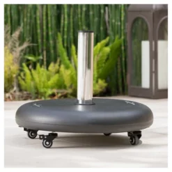 Hayward 88lbs Round Umbrella Base With Wheels - Black - Christopher Knight Home -Christopher Knight Home GUEST 8467a64e aa8f 488f 97e6 83845dd2b14a