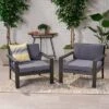 Santa Ana 2pk Acacia Wood Club Chairs - Christopher Knight Home