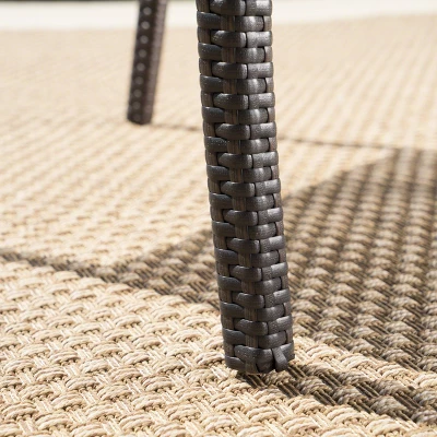 Sherman Oaks 6pc Aluminum/Wicker Patio Dining Set - Brown/White - Christopher Knight Home 5 Sherman Oaks 6pc Aluminum/Wicker Patio Dining Set - Brown/White - Christopher Knight Home - Image 5