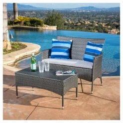 Malta 2pc Outdoor Seating Set - Christopher Knight Home -Christopher Knight Home GUEST 89cc6b65 6185 4566 ad97 300e5c79a14d