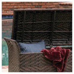 Wing Wicker Patio Storage Bench - Multi Brown - Christopher Knight Home 5 Wing Wicker Patio Storage Bench - Multi Brown - Christopher Knight Home -Christopher Knight Home GUEST 8b1fdfe8 c482 434d 88a2 dbc0e1714b2e