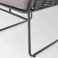 La Jolla Set Of 2 Rope Weave Modern Club Chairs - Dark Gray/Gray - Christopher Knight Home -Christopher Knight Home GUEST 8bfc0ae9 80ff 42af b5af 416ab0f90aee