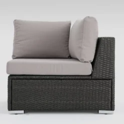 Santa Rosa 8pc Wicker Sectional Sofa Set - Gray/Silver - Christopher Knight Home -Christopher Knight Home GUEST 8c1e1551 3245 4609 8355 d6e8d7b13525 1