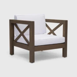 Brava Acacia Wood Club Chair - Christopher Knight Home -Christopher Knight Home GUEST 8c39a100 06bb 4ba3 bdf2 90b82f85d5ba 3
