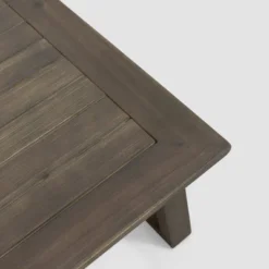 Belgian 2pc Acacia Wood Chat Set - Gray/Light Gray - Christopher Knight Home -Christopher Knight Home GUEST 8d0bdd98 4876 4f44 a9b2 a084bb5356a8