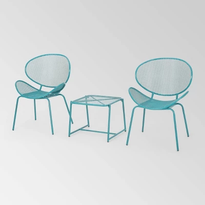 Elloree 3pc Iron Modern Chat Set - Christopher Knight Home 9 Elloree 3pc Iron Modern Chat Set - Christopher Knight Home - Image 9