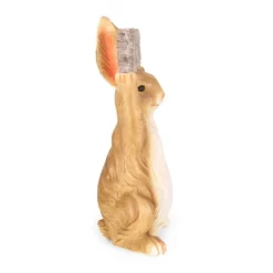 23.75" Concrete Corneu Outdoor Rabbit Garden Statue - White And Brown - Christopher Knight Home -Christopher Knight Home GUEST 8dff90d1 652c 40a2 b9ed 7378b7162dbe