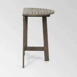 Westmount 3pc Half-Round Folding Acacia Wood Bistro Set - Gray - Christopher Knight Home -Christopher Knight Home GUEST 8ea76d33 19a0 443d 9201 d57ad7b474c2