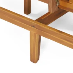 Jill Outdoor Acacia Wood Convertible Daybed With Cushions Teak/Beige - Christopher Knight Home -Christopher Knight Home GUEST 8efec819 7534 439b aec9 51aa63346ed1