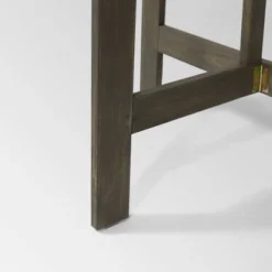 Westmount 3pc Half-Round Folding Acacia Wood Bistro Set - Gray - Christopher Knight Home -Christopher Knight Home GUEST 8f2921e3 8ad0 4a13 b37c e16b94cff7fb