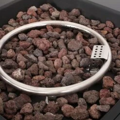 Langton Square 30" Light Weight Concrete Gas Fire Pit - Dark Gray -Christopher Knight Home GUEST 91702a91 92a1 4604 bc25 fda556776ec1