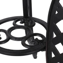 La Sola 3pc Metal Bistro Set - Black/Bronze - Christopher Knight Home -Christopher Knight Home GUEST 93c6d83f 89c3 4f9c bb92 9b4ab1e390d5